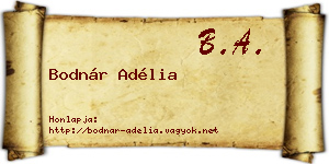 Bodnár Adélia névjegykártya
